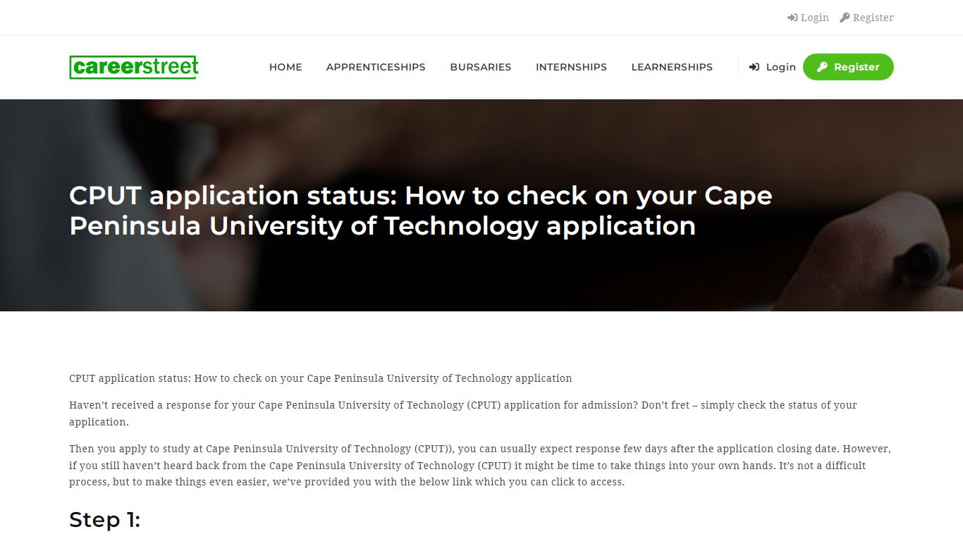 CPUT application status: How to check on your Cape Peninsula University ...